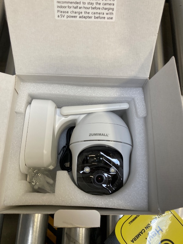 Photo 1 of ZUMIMALL Security Cameras Wireless Outdoor, 360°View, 2K Battery Powered Cameras for Home Security, 3MP Color Night Vision, 2-Way Talk, IP66, AI Analysis, Cloud Storage, Alexa