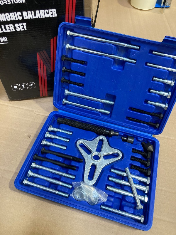 Photo 1 of Thorstone 46pcs Harmonic Balancer Puller Set, Steering Wheel Flywheel Crankshaft Pulley Puller
