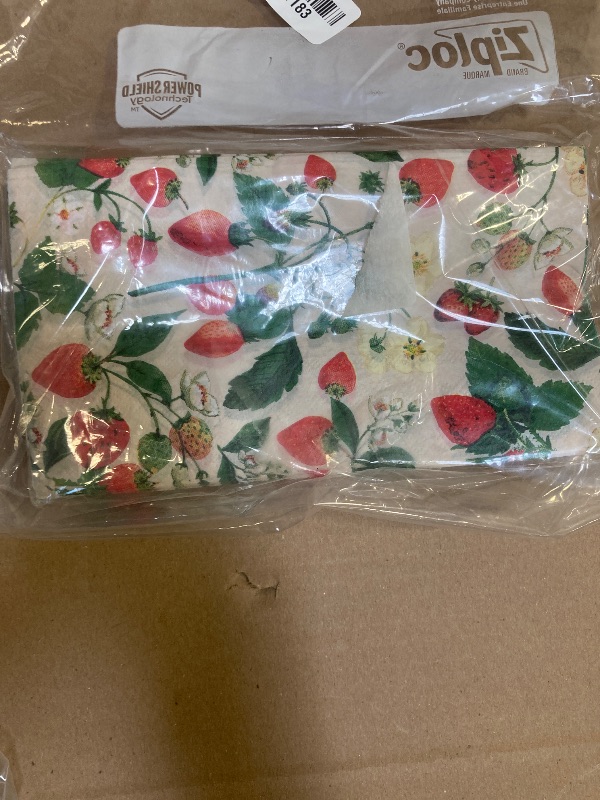 Photo 1 of Strawberry Napkins Strawberry Paper Napkins Strawberry Cocktail Napkins for Party 