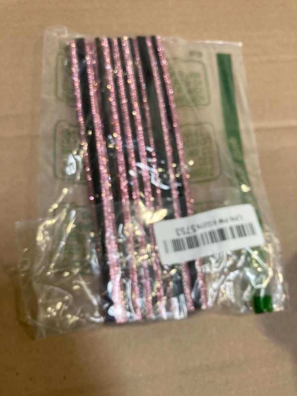 Photo 1 of INSAUTO Bling Car Accessories for Women,Bling Car Air Vent Outlet Trim, 10pcs Rhinestone Car Air Conditioner Vent Decoration Strips(Pink)