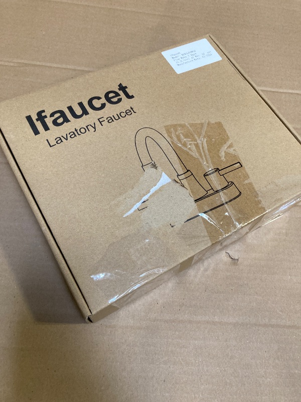 Photo 1 of Bathroom Faucets, Bathroom Faucet 3 Hole, Bathroom Sink Faucet, Faucet for Sink 4 Inch 2 Handle Centerset, Lead-Free, with Copper Pop Up Drain (Brushed Nickel)