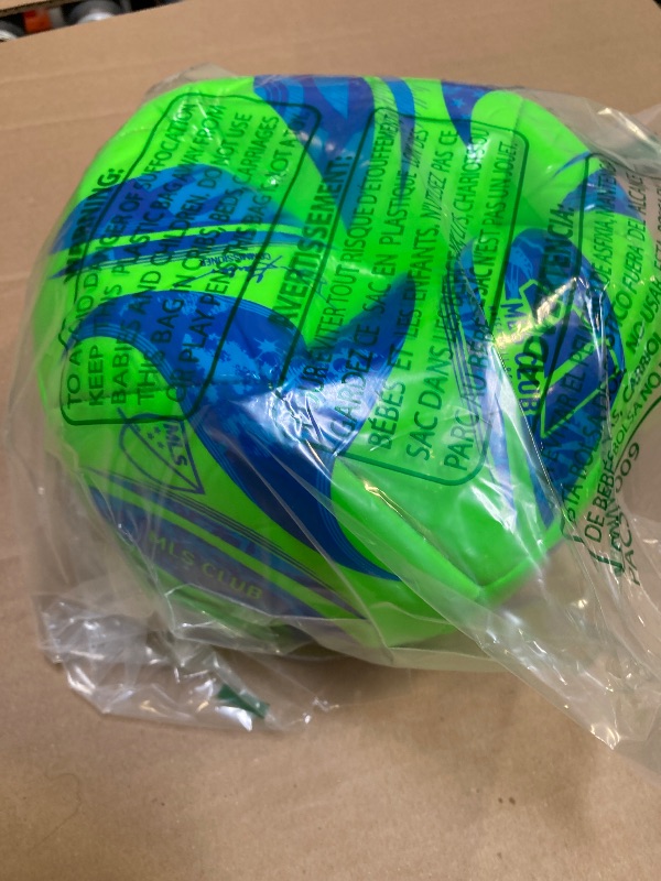 Photo 1 of adidas MLS Club Soccer Ball, Green/Glory Blue/Solar Blue, 4