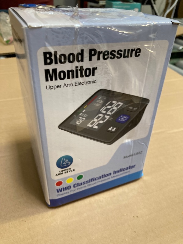 Photo 1 of Blood Pressure Machine Upper Arm, 2 Size Cuffs M/L and XL, Medium/Large 9"-17" and Extra Large XL 13"-21", Accurate Automatic Digital BP Monitor, Large Backlit LCD, 2-User 1000 Memories, U85H