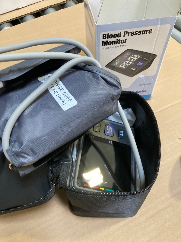 Photo 1 of Blood Pressure Machine Upper Arm, 2 Size Cuffs M/L and XL, Medium/Large 9"-17" and Extra Large XL 13"-21", Accurate Automatic Digital BP Monitor, Large Backlit LCD, 2-User 1000 Memories, U85H