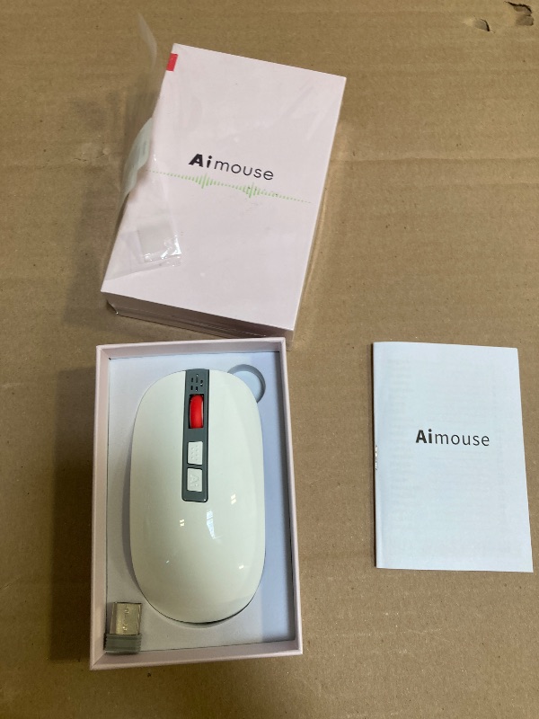 Photo 1 of CLANMOU 2025 AI Mouse, AI Voice & Audio Recorder, AI Real-Time Transcription, Translation & Summarization, Ergonomic Presenter Laser Pointer Remote, for Office Remote Work High-Performance Device