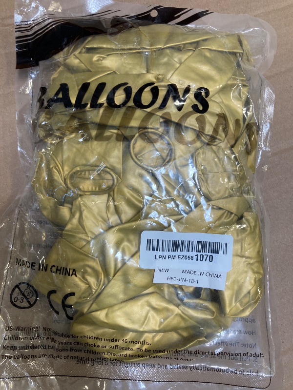 Photo 1 of ADOINBY 18 Inch Metallic Gold Balloons - 35Pcs Large Thick Gold Balloons Big Round Chrome Gold Latex Balloons for Birthday Baby Shower Wedding Graduation Gold Themed Party Decorations