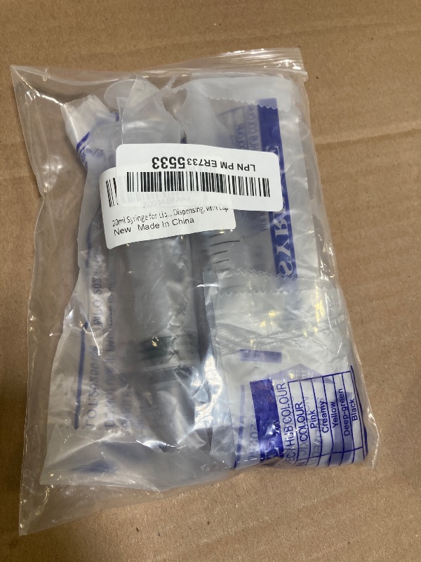 Photo 1 of 20ml Syringe for Liquid, Oral, Scientific Labs, Measurement, Dispensing, with Cap- 3 Pack 20ml Syringes