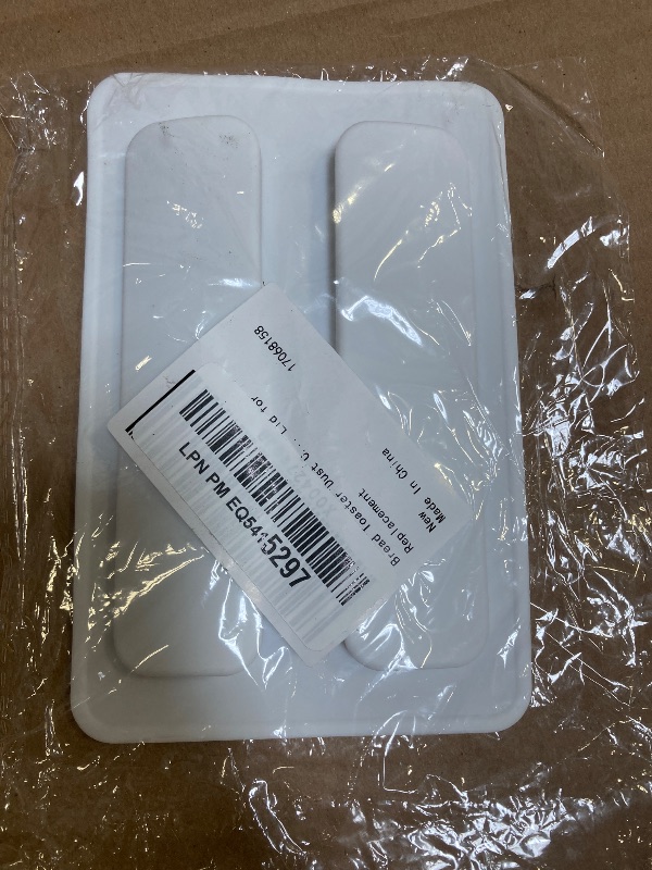 Photo 1 of Silicone Toaster Dust Cover 2 Slice Toaster Lid Electric Bread Maker Upper Cover Toaster Machine Top Cover for Bread Machine Part Accessories ?White?