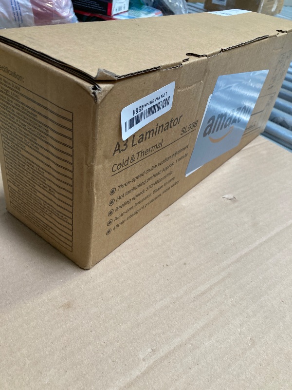 Photo 1 of 13 Inch Laminating Machine, 9-in-1 A3 Cold & Hot Laminating Machine with Laminating Sheets, Thermal Sensitive Laminator with Rapid Heating Technology, for Home, Office or School Supplies, White