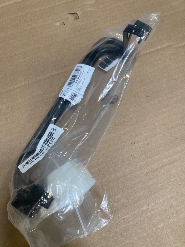 Photo 1 of 2 Pieces Metal Towel Bar Kitchen Cabinet Steel Towel Rack Bar for Hanging on Inside or Outside of Doors, Home Kitchen Bathroom(Black)