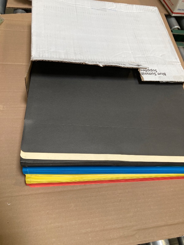Photo 1 of Blue Summit Expandable Legal File Folders for Bulky Documents, Legal Size, 5" Expansion, Assorted Colors, 10 File Pockets