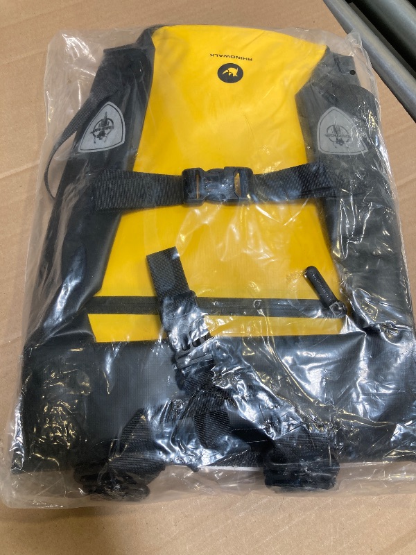 Photo 1 of HUNTVP 27L Bike Pannier Bag Backpack Multifunctional Bicycle Bag Cycling Bicycle Rear Seat Trunk Pack Bag Bike Saddle Bag Backseat Pack Bag (Yellow)
