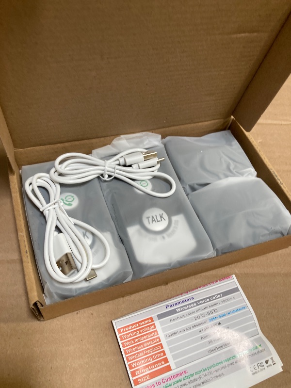 Photo 1 of Tgoon Wireless Intercom Unit, Intercoms Wireless for Home, Power Saving 2 Way Call 2 Pcs Humanized Voice Intercom Long Range Intercom System for House