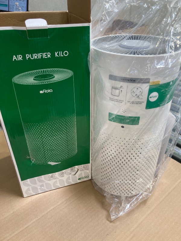 Photo 1 of Afloia Air Purifiers for Home Bedroom Large Room Up to 1076 Ft², 3-Stage Filter Cleaner Odor Eliminator, Remove Pets Dust Dander Hair Allergy Mold Pollen Smoke Smell, Quiet 22 dB, 7 Colors Night Light