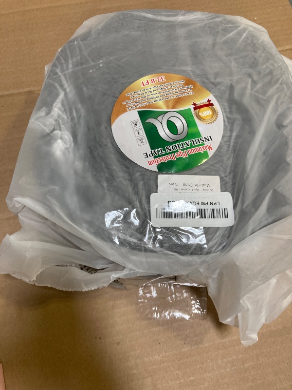 Photo 1 of 2" Wide X 32.8 Ft Outdoor Pipe Insulation Wrap - Foam and Foil Self-Adhesive Tape for Winter Freeze Protection, Insulating Cold and Hot Water Pipes to Reduce Heat Loss (2)