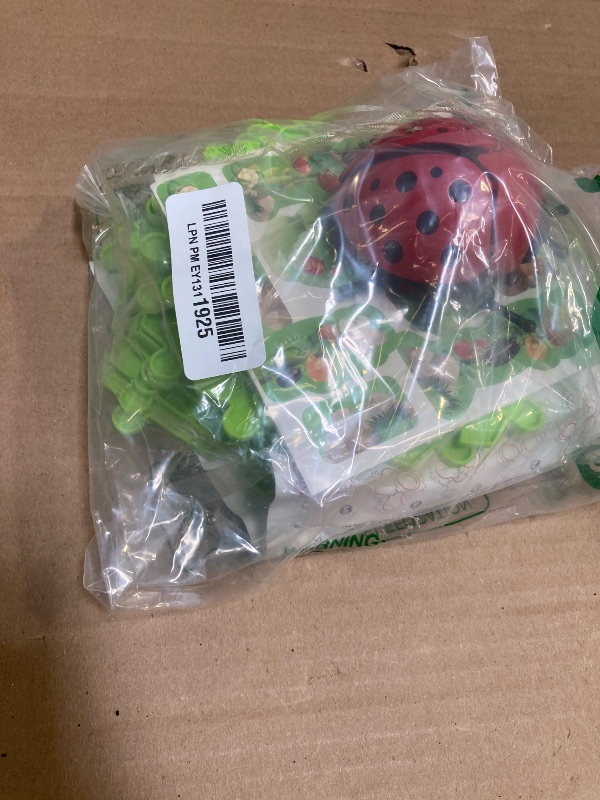 Photo 1 of 10Pcs Puzzle Racer Kids Car Track Set, Cars Toys for Toddlers, Puzzle Track Car Play Set, Race Tracks for Kids Ages 4-8, Educational Toys for 3 4 5 Year Old Boys (Ladybug)