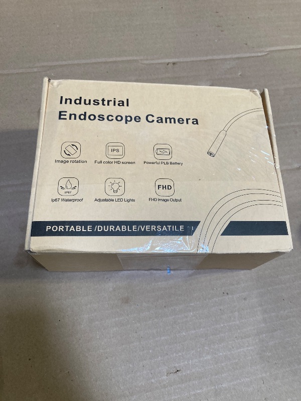 Photo 1 of Triple Lens 1080P Borescope with 50FT Semi-Rigid Cable, 5" IPS Screen Endoscope Camera with Lights, 1080P Industrial Borescope with 32G Storage Card,IP67 Waterproof Drain Camera