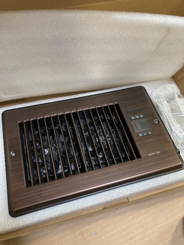 Photo 1 of Super Quiet Register Booster Fan for 6" x 10" Register Holes, Smart Register Vent with Dual Intelligent Thermostat and WIFI App Control, Heating Cooling AC Vent Fan (ORB)LPNPMEY1261399

