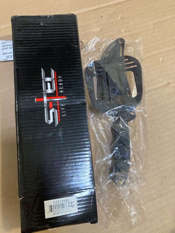 Photo 1 of 9" Full Tang Tactical Knife with ABS Plastic Sheath (Black Filet)