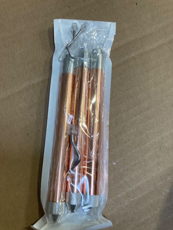 Photo 1 of 3PCS LED Weeding Tools for Vinyl with Light with Pin and Hook Lighted Pin Pen Weeding Tool for Removing Iron on Tiny Vinyl Paper Silhouette Cutting Machines Supply (Rose Gold) (3PCS-Rose Gold)