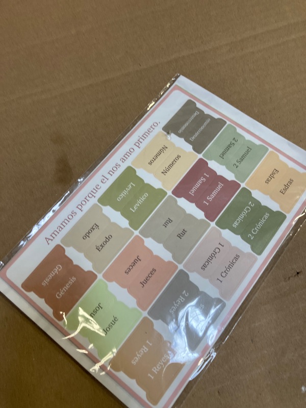Photo 1 of Mr. Pen- Spanish Bible Tabs, 75 pcs, Boho Theme, Laminated Bible Tabs for Women and Men