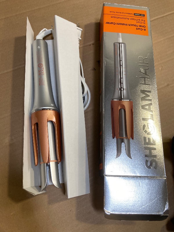 Photo 1 of SHEGLAM Automatic Curling Iron 1 1/4 inch with 3 Temperatures Fast Heating, 2-Way Rotation, Anti-Scald, Anti-Tangle Rotating, Automatic Shut-Off for Hair Styling