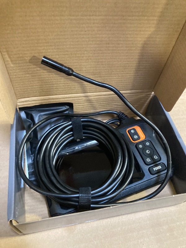Photo 1 of Endoscope Camera with Light, Borescope Camera with 4.3" IPS Screen, 1080P HD with 8 LED Lights, 16.4FT Semi-Rigid Cord, IP67 Waterproof Endoscope for Sewer, Cool Gadgets&Tools for Men
