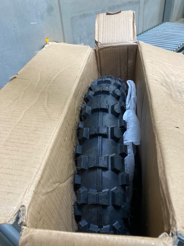 Photo 1 of  16'' Wheel 90/100-16 3.00-16 Dirt Bike Rear Tire Assembly for 125cc 140cc 150cc XR100 CRF150F KX100 KLX140 DRZ125 TTR125LE Baja DR125 DR150 Pit Bike Parts with Brake Rotor 428 Chain Sprocket 