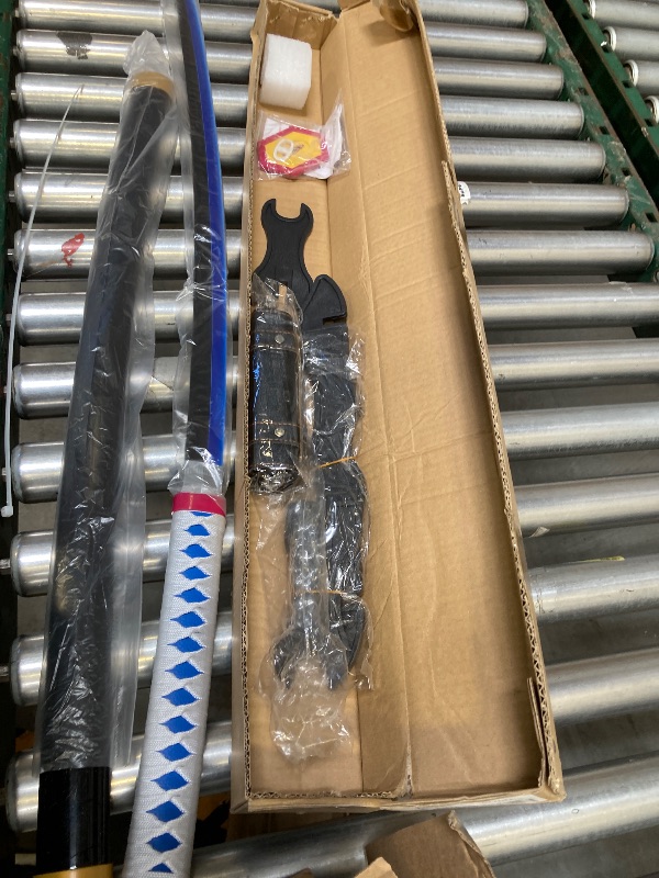 Photo 1 of  Cold Blade Demon Katana - 41 Inch Anime Replica with Belt and Stand - Durable Sword Perfect for Cosplay - Nichirin Sword with Authentic Design 