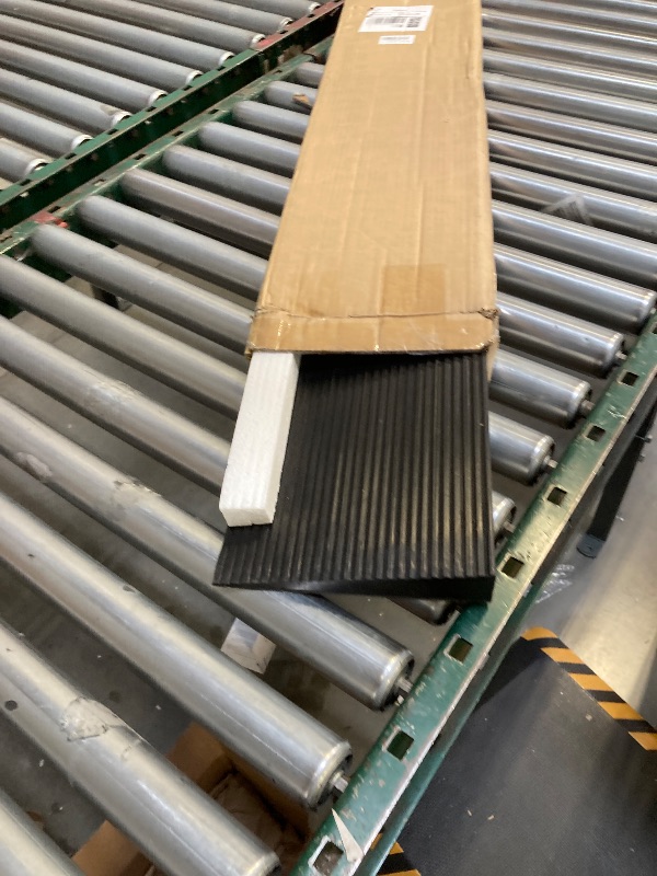 Photo 1 of  1.5'' Rise Threshold Ramp for Doorways, 2204 LBS Capacity Rubber Threshold Ramp, Non-Slip Driveway Curb Ramps Handicap Ramp for Wheelchair Scooter Stroller, Cuttable & Adjustable Size 