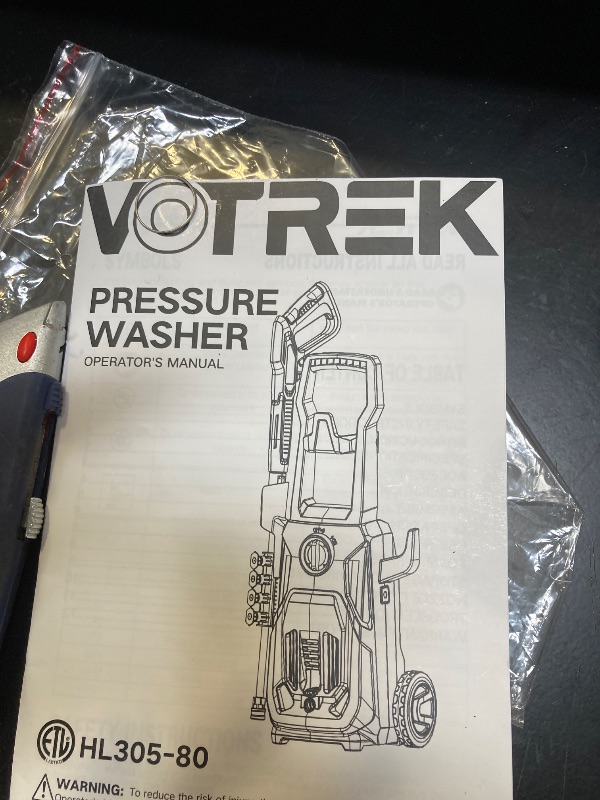 Photo 1 of VOTREK PRESSURE WASHER HL305-80