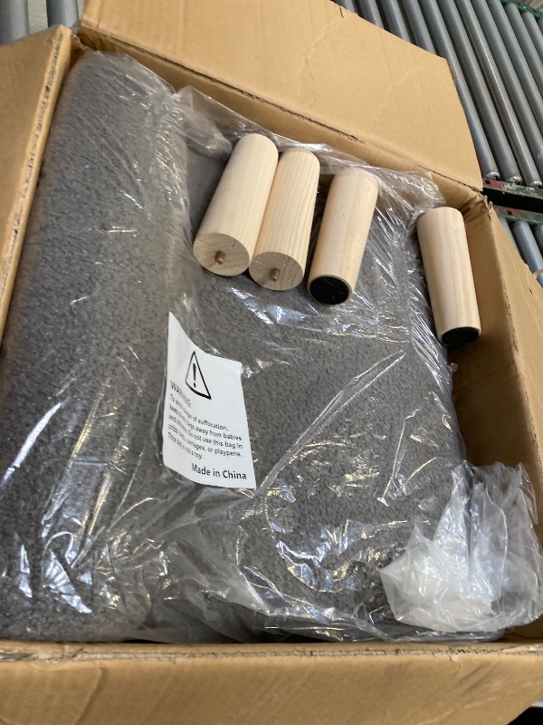 Photo 1 of Dog Stairs for Small Dogs and Cats – 2-in-1 Dog Ramp for Bed and Couch, 16.5'' Foldable Wooden Pet Steps, Sturdy Multi-Use Split Ottoman Design, Dark Grey