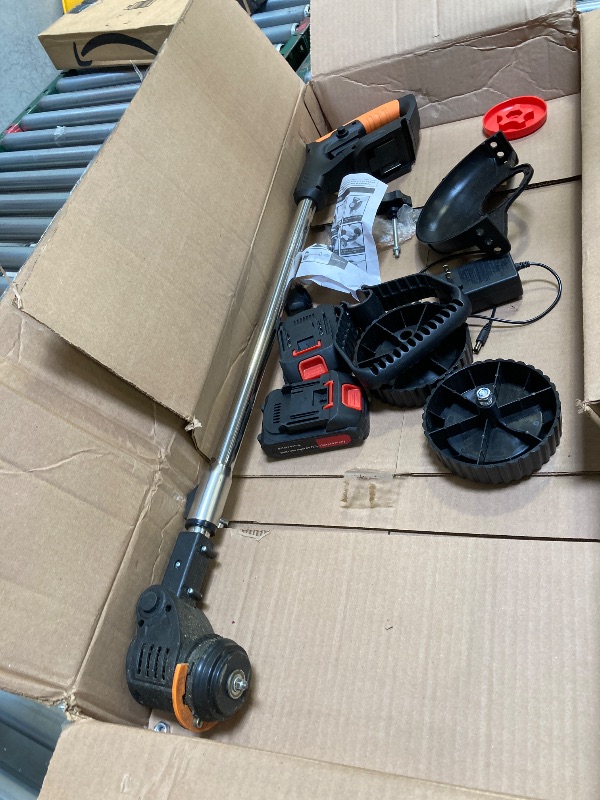 Photo 1 of Cordless  Wacker, Ohey Electric Brush Cutter, Adjustable Pole Length Weed Eater, Foldable & Lightweight, 3 Blade Types, Battery-Powered Cordless Weed Eater for Lawn, Garden, Yard Work