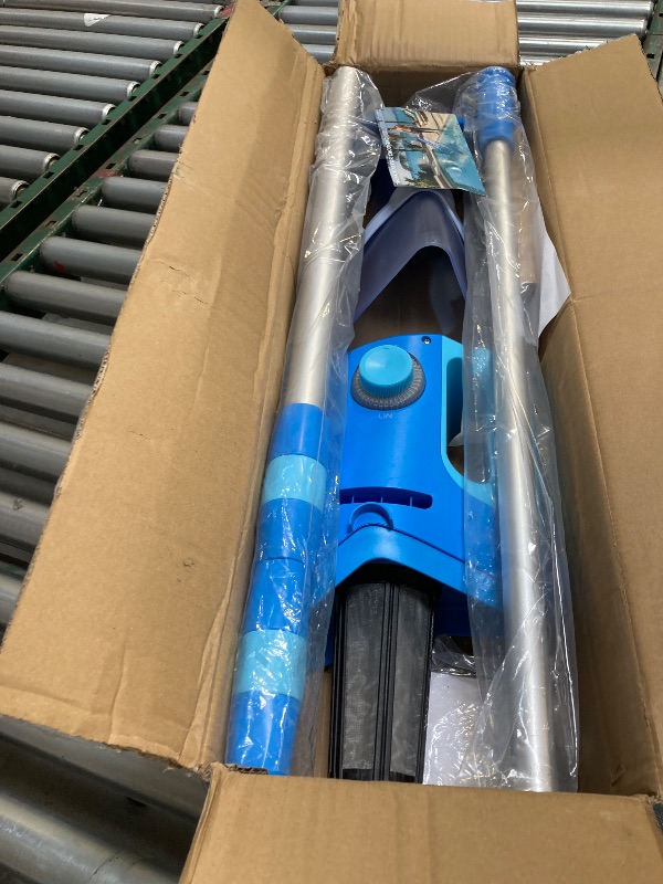 Photo 1 of  Cordless Pool Vacuum with Telescopic Pole, 26.5 gallons/min Powerful Suction, Handheld Rechargeable Swimming Pool Cleaner with 1H Running Time, Pool Vacuum for Above/In Ground Pools, Spas, Hot Tubs 