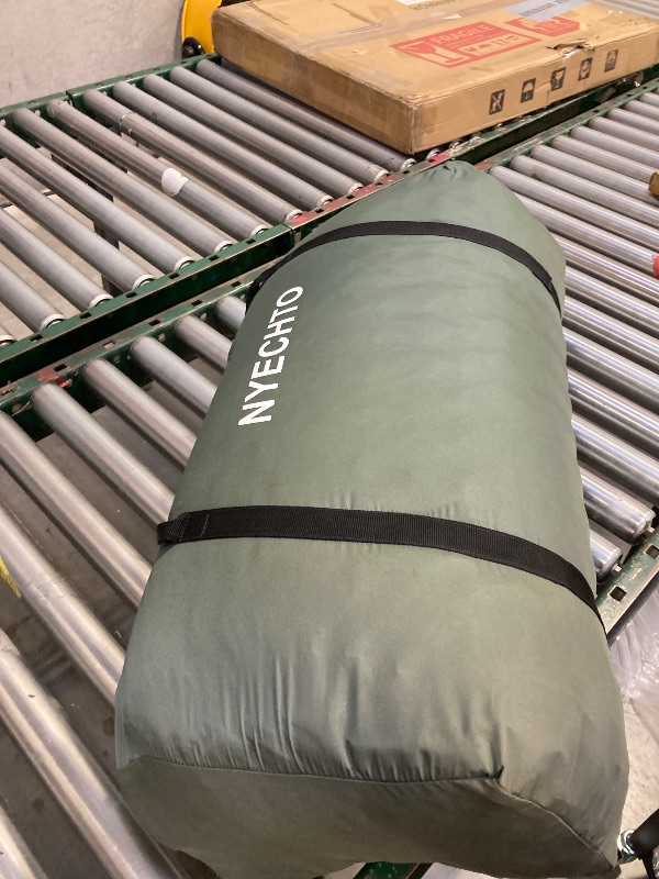 Photo 1 of  Self Inflating Sleeping Pad with Electric Pump, 4" Thick Ultralight Memory Foam Camping Mattress, Telescopic & Compact, Fast Inflate Insulated Camping Air Mats for Car Travel/Tent/Cot,Green 