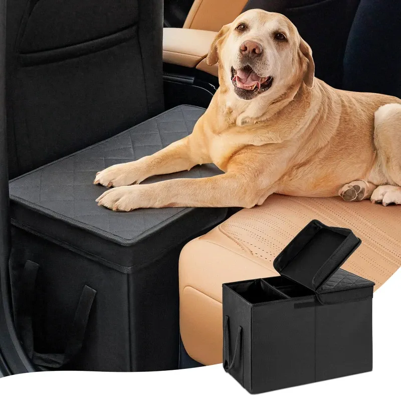 Photo 1 of Car Seat Extender for Large Dogs, Back Seat Extender for Dogs up to 120 LBS Large Dog Extender with Storage Car Organizer Gap Filler for Front or Back Seat