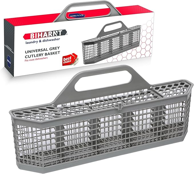 Photo 1 of WD28X10128 Universal Dishwasher Utensil Silverware Cutlery Basket Compatible with GE Whirlpool Kenmore Maytag Frigidaire KitchenAid Samsung LG Dishwasher,Part No.WD28X10127, WD28X10131