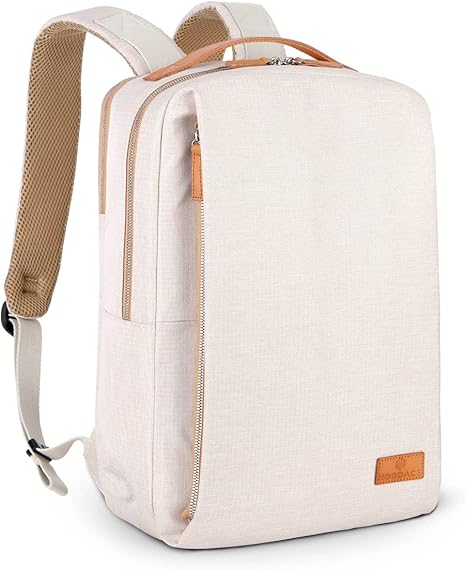 Photo 1 of Nordace Siena Smart Backpack with USB Charging - 15.6 Inch Laptop Backpack, 19L Daily Backpack for Travel, Everyday, or Work (Beige)