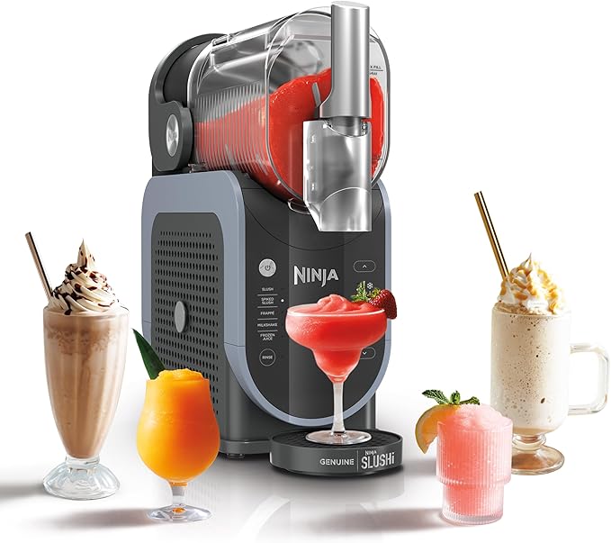 Photo 1 of Ninja SLUSHi with RapidChill Technology, 88 oz. Frozen Drink & Slushie Machine, 5 Preset Programs, Margaritas, Frappés, and More, Premium Accents, Black, FS301