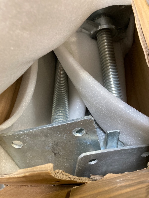 Photo 1 of Adjustable Leveling Jack 12", Scaffolding Galvanized Screw Solid Stem Jack with Base Plate, 4 Pack
