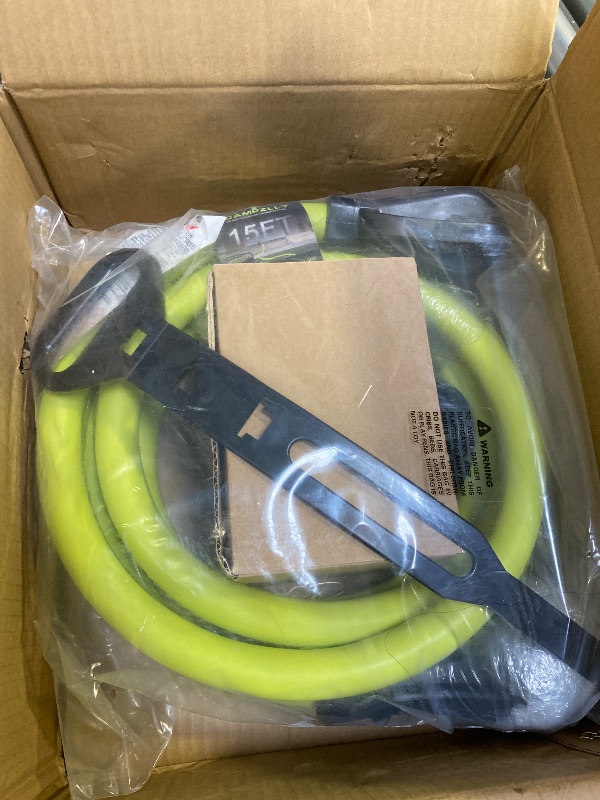 Photo 1 of Campzilly 50 Amp Generator Cord 15FT and Power Inlet Box, NEMA 14-50P Male to SS2-50R 125/250V Twist Lock Connector with Pre-Drilled NEMA SS2-50P Generator Inlet Box for Generator to House, ETL Listed
