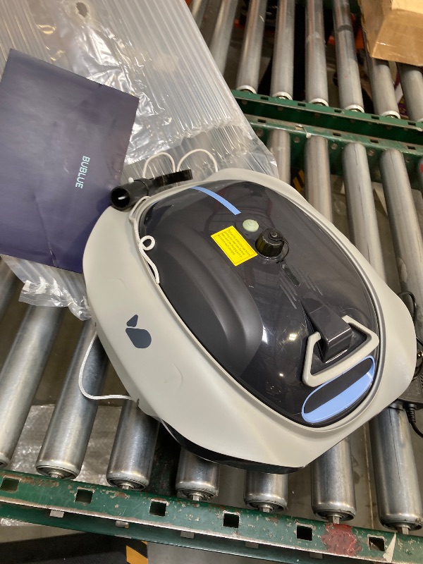 Photo 1 of Bubot 300P Robotic Pool Cleaner, Cordless Pool Vacuum with Industry Leading Suction Power, Bluehole Tech, DirtLock Tech, Smart Sensor for Above-Ground Flat Pools up to 850 Sq.Ft, Silver