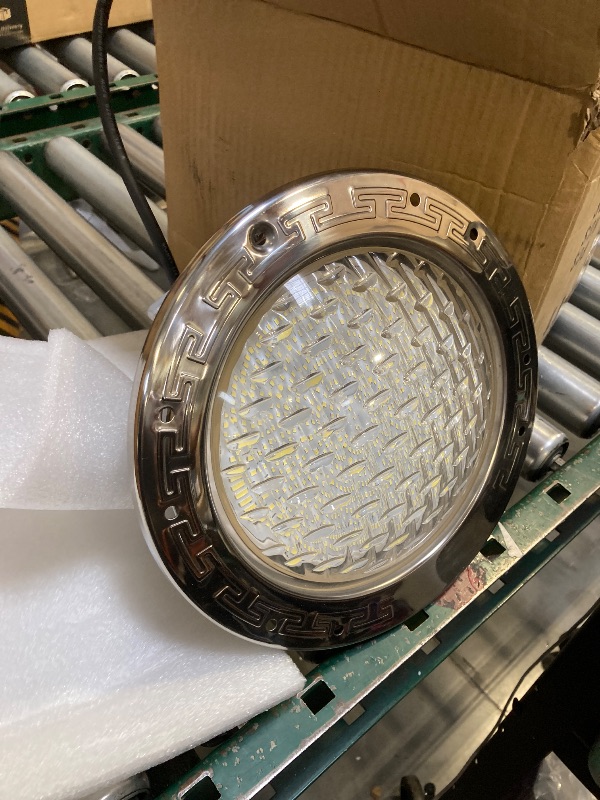 Photo 1 of CAtArt 10 Inch Pool Light for Inground Pool (White), AC120V LED Pool Lights Suitable for 10 Inch Wet Niche, 35W, 50 Foot Cord