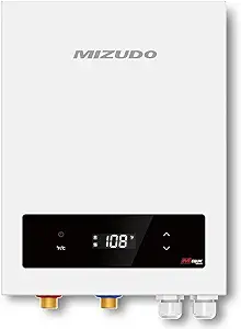 Photo 1 of Tankless Water Heater Electric, MIZUDO 27kW Instant Hot Water Heater, Up to 6.3 GPM for Whole House, with LED Digital Display, ETL Certified
