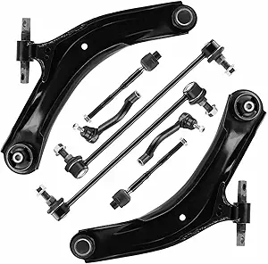 Photo 1 of Front Lower Control Arms Sway Bar End Links Tie Rod End for 2008-13 for Nissan Rogue, 2014-15 Rogue Select, Front Suspension Kit MS30194 MS30195 K750095 K750094 ES800583 ES800582 EV800550-8Pcs