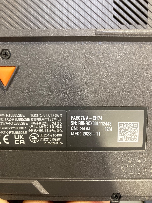 Photo 1 of ASUS TUF Gaming A15 (2023) Gaming Laptop, 15.6” FHD 144Hz, 100% sRGB Display, GeForce RTX 4060, AMD Ryzen 7 7735HS, 16GB DDR5, 1TB PCIe SSD, Wi-Fi 6, Windows 11, FA507NV-EH74