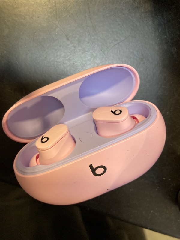 Photo 1 of Beats Studio Buds - True Wireless Noise Cancelling Earbuds - Compatible with Apple & Android, Built-in Microphone, IPX4 Rating, Sweat Resistant Earphones, Class 1 Bluetooth Headphones - Sunset Pink