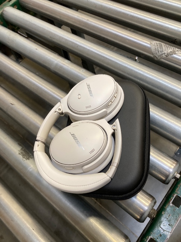 Photo 1 of  Bose QuietComfort Bluetooth Headphones, Wireless Headphones with Active Over Ear Noise Cancelling and Mic, Deep Bass, Up to 24 Hours of Playtime, White Smoke 