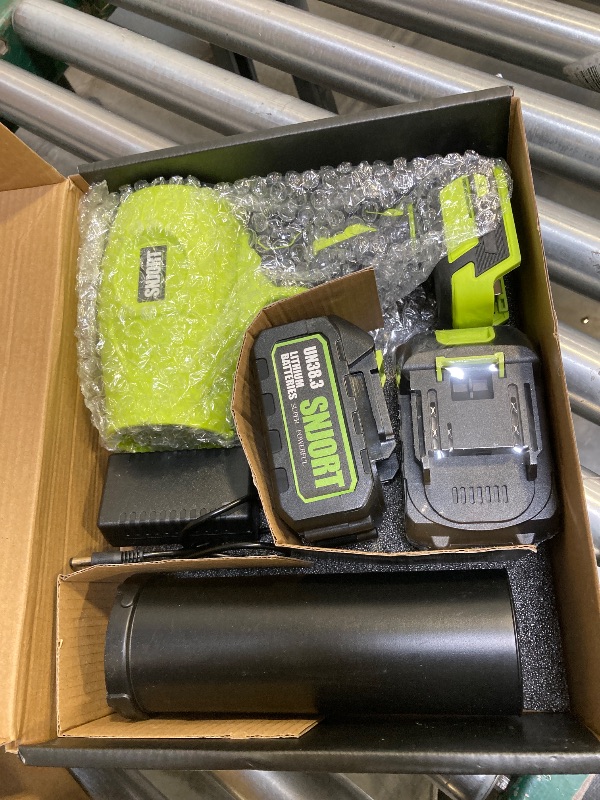 Photo 1 of Leaf Blower Cordless with Battery and Charger, 800,000 RPM, Extended Nozzle, Lightweight Handheld Design,Blower for Patio Cleaning,car Blowing Water, Blowing Leaves and Dust?Bright Green?