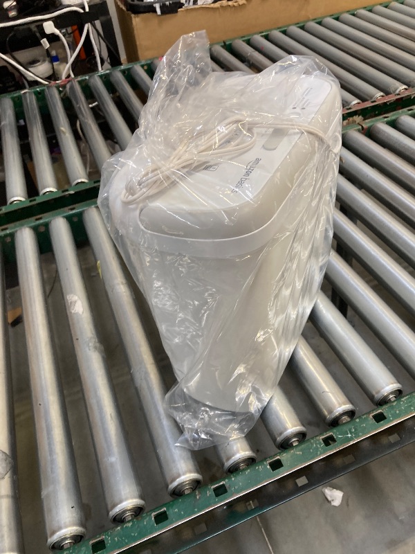 Photo 1 of Amazon Basics Cross Cut Paper and Credit Card Shredder for Security - 8-Sheet, Heavy Duty, White